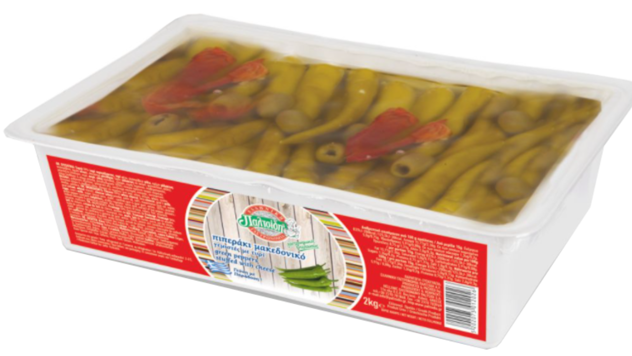 Pimientos de Macedonia Rellenos de Queso Mixto 1,7kg.