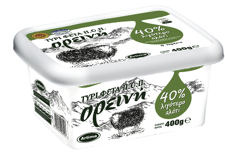 Queso Feta DOP baja en Sal 400gr