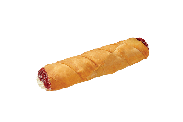 Rollo de queso crema y frutos del bosque