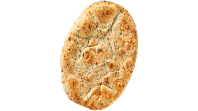 Pita Naan con Cilantro y Ajo