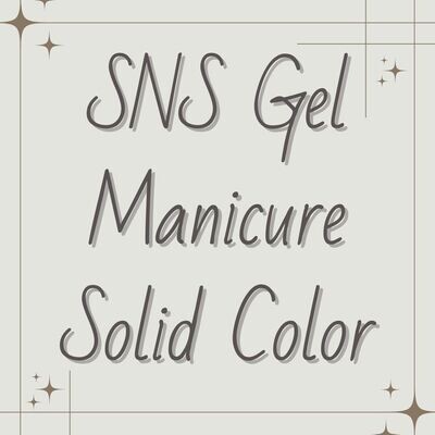 SNS Gel Manicure (Solid Color)