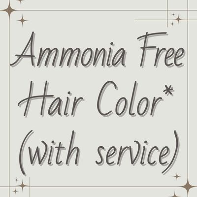 Ammonia Free Hair Color (with service)