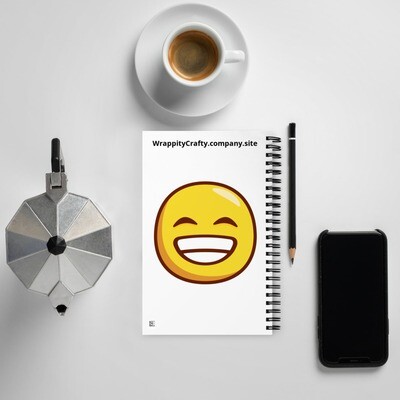 Spiral Notebook With Happy Face