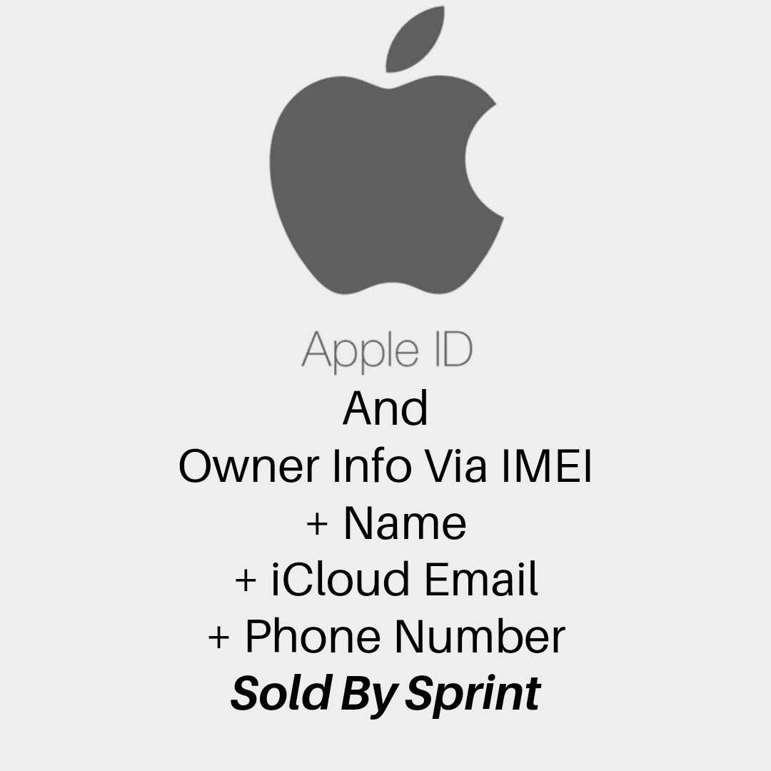APPLE ID - OWNER INFO - SOLD BY SPRINT