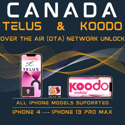 Canada Telus/Koodo All iPhone Series Network Unlock