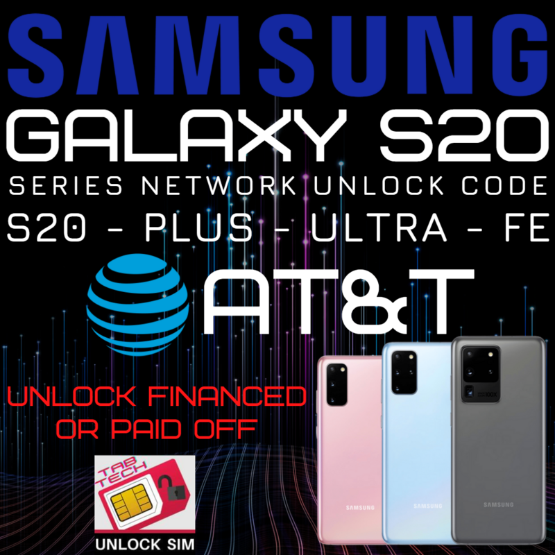 AT&amp;T Samsung Galaxy S20 Unlock Code