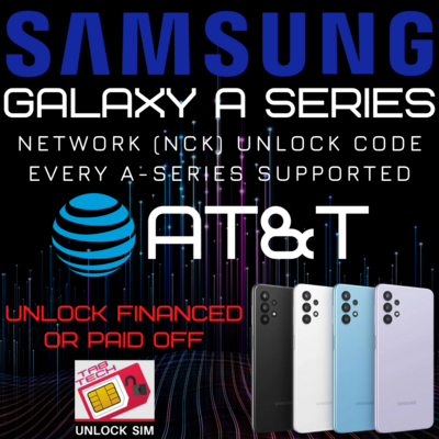 AT&T Samsung Galaxy A Series Unlock Code