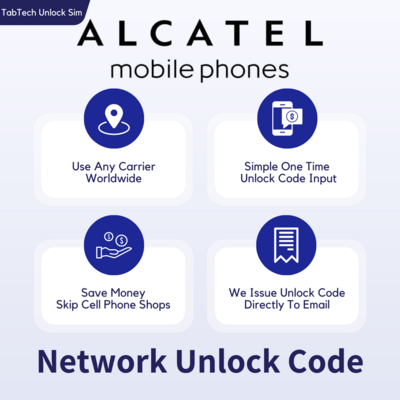 Alcatel Unlock Code Worldwide Any Carrier