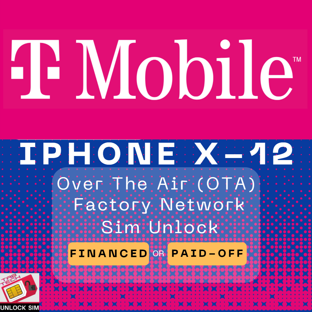 T-Mobile iPhone X-12 Series Network Unlock