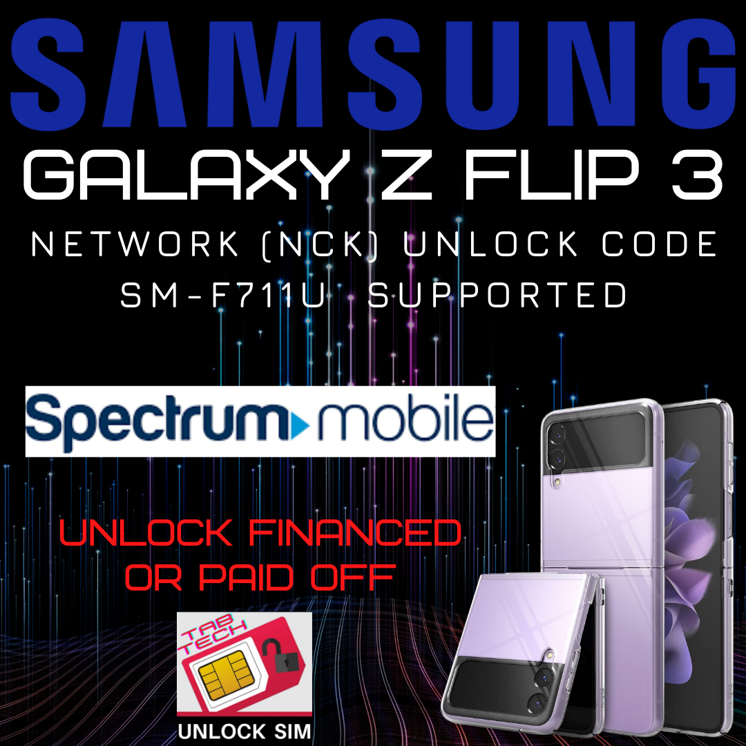 Spectrum Samsung Galaxy Flip 3 Unlock Code