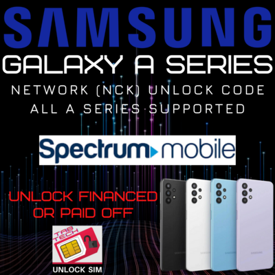 Spectrum Samsung Galaxy A Series Unlock Code