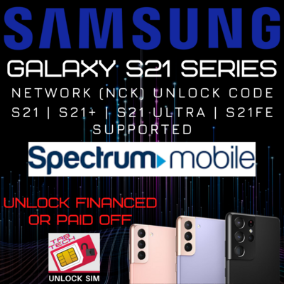 Spectrum Samsung Galaxy S21 Unlock Code