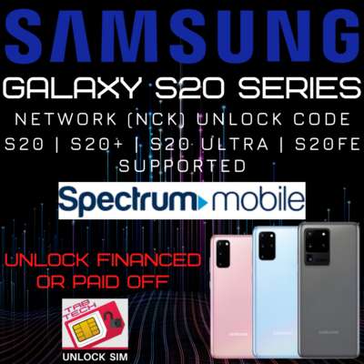 Spectrum Samsung Galaxy S20 Unlock Code