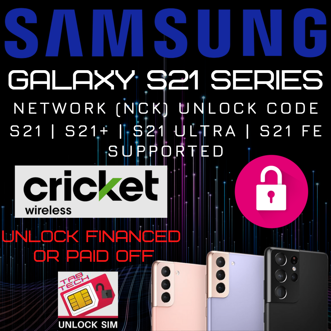 Cricket Samsung Galaxy S21 Unlock Code