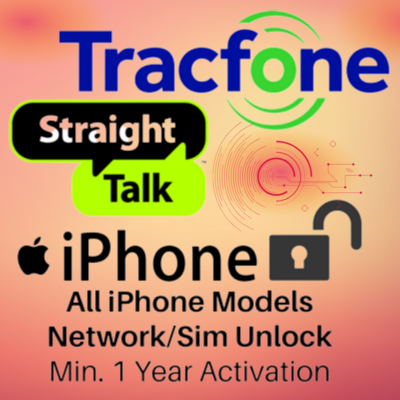 TracFone | Straight Talk - All iPhone Models Unlock Active For 1 Yr