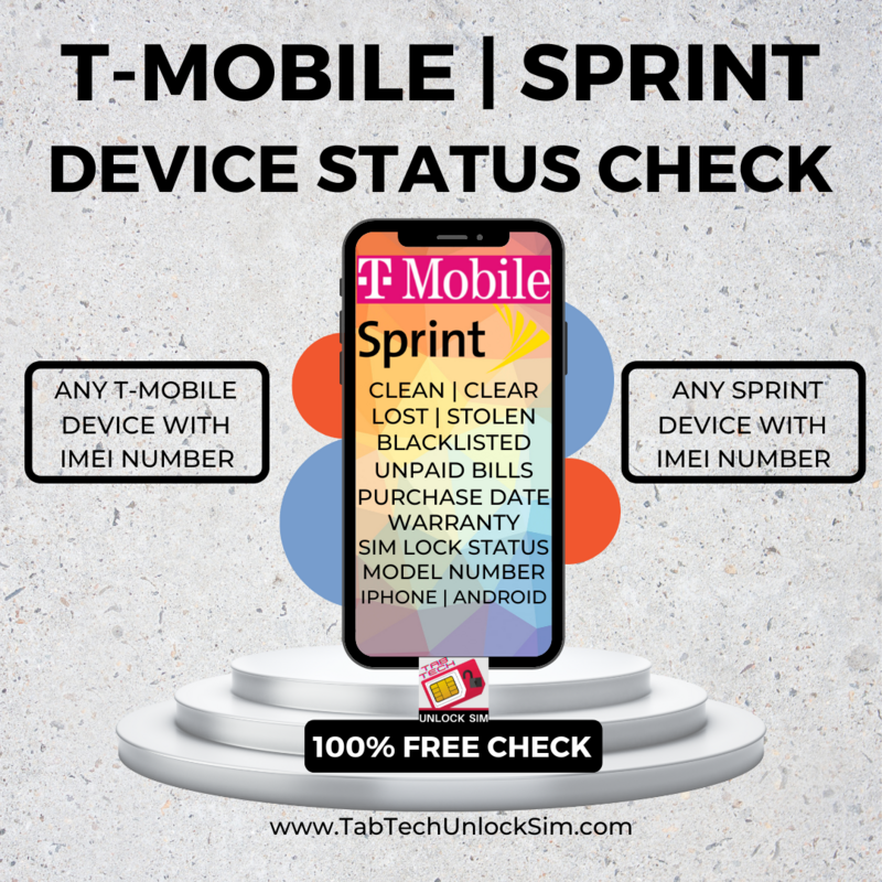 T-Mobile &amp; Sprint Device Status Check
