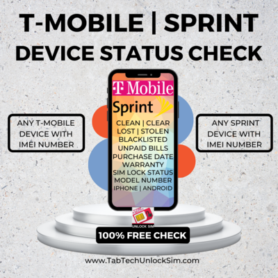 T-Mobile & Sprint Device Status Check
