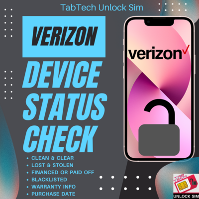 Verizon Device Status Check & Info