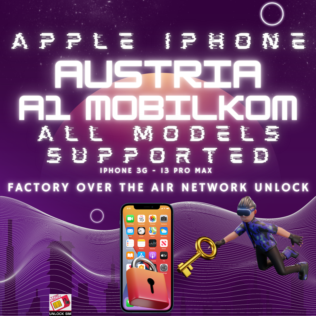 Austria A1 Mobilkom iPhone Network Sim Unlock - All Models Supported