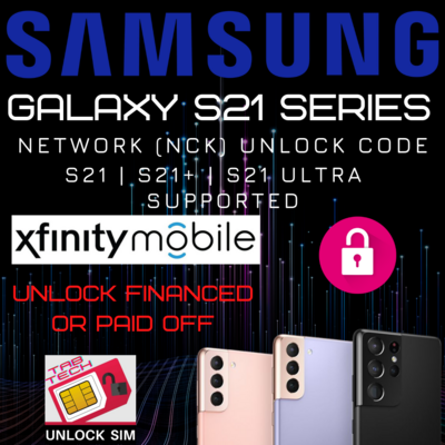Xfinity Samsung Galaxy S21 Unlock Code
