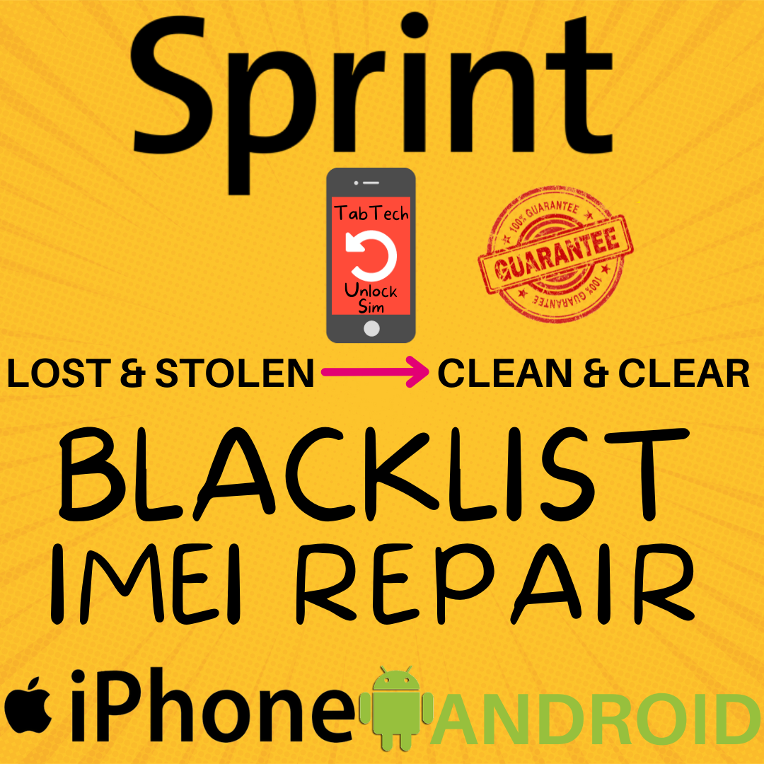 Sprint BlackList IMEI Repair Service