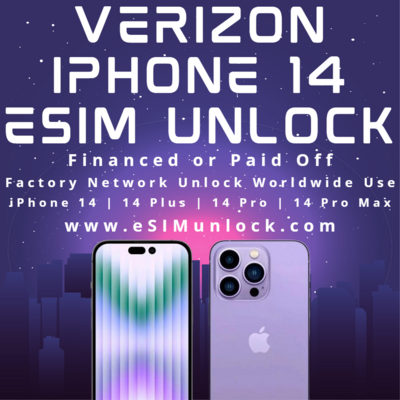 Verizon iPhone 14 Series Network eSIM Unlock