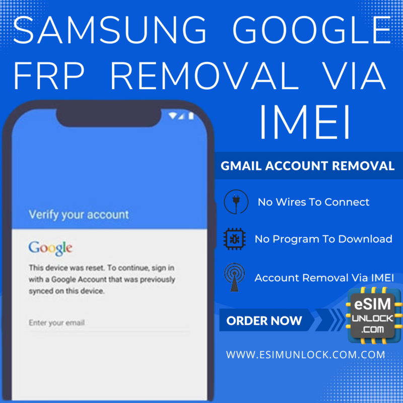Samsung Google Gmail Account FRP Removal via IMEI