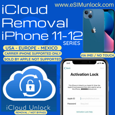 iCloud Removal iPhone 12-11 via IMEI