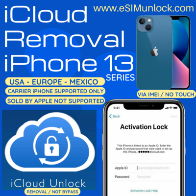 iCloud Removal iPhone 13 via IMEI
