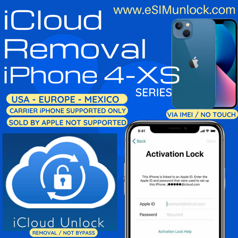 iCloud Removal iPhone XS-XR via IMEI