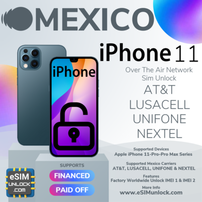 Mexico iPhone 11 Series Unlock