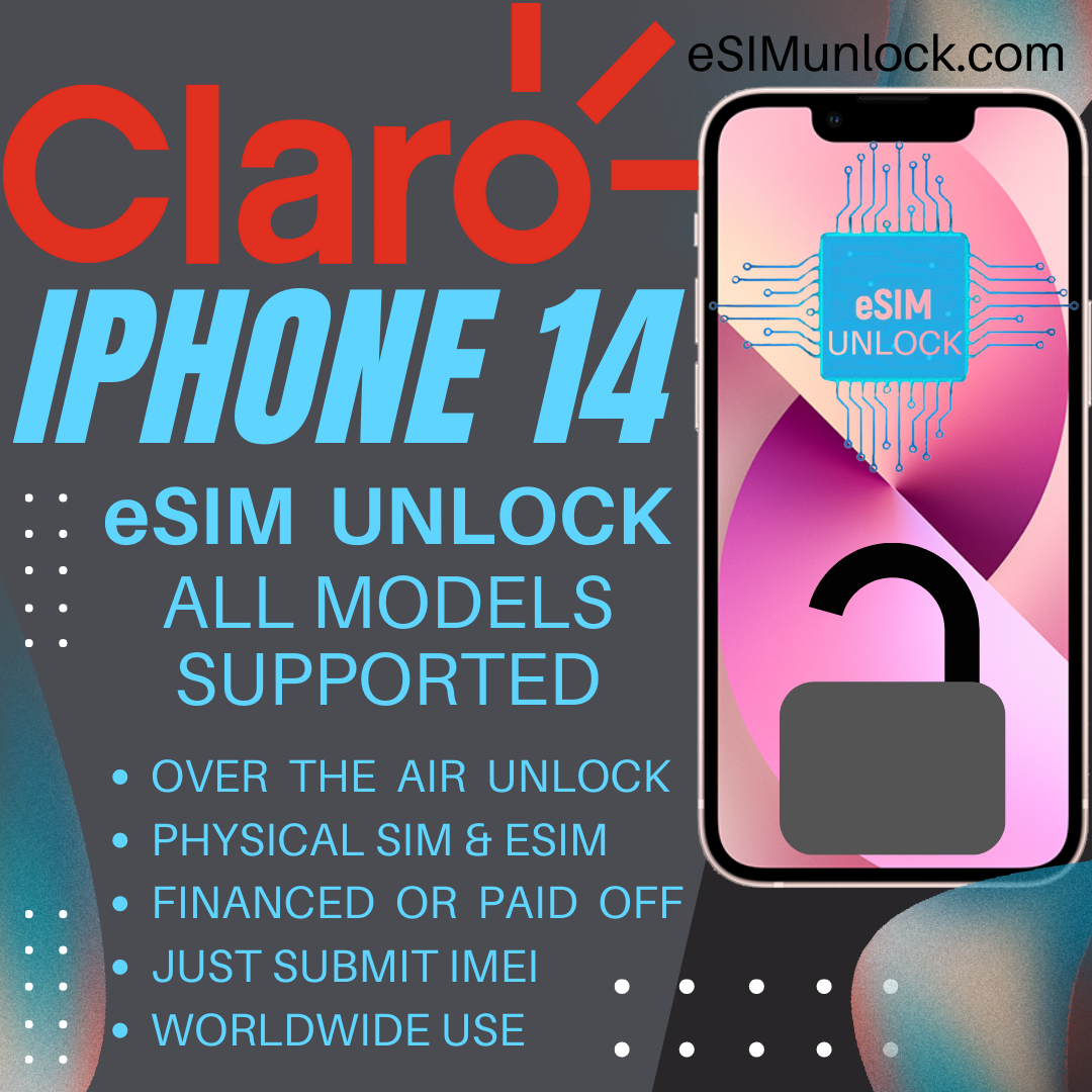 CLARO iPhone 14 Series eSIM Unlock