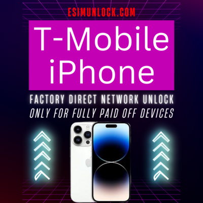 T-Mobile iPhone 14 - 4 Network Unlock (IF PAID OFF)