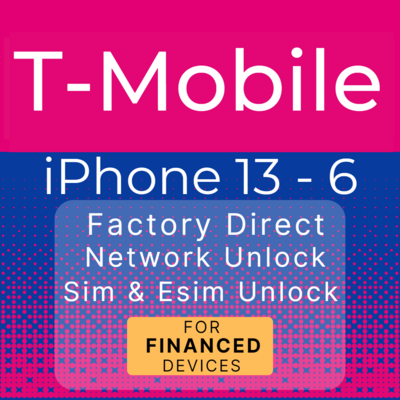 T-Mobile iPhone 13 - 6 Series Network Unlock