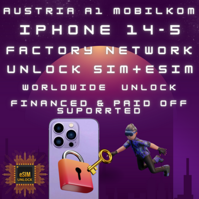 Austria A1 Mobilkom iPhone Network Sim Unlock - All Models Supported