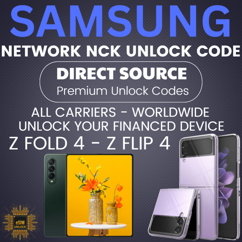 Samsung Galaxy Z Fold 4 | Flip 4 Network Unlock Code AT&amp;T Verizon
