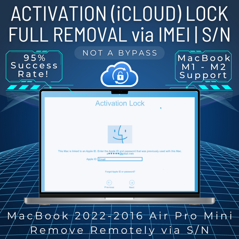 MacBook iCloud Removal 2019 &amp; Older