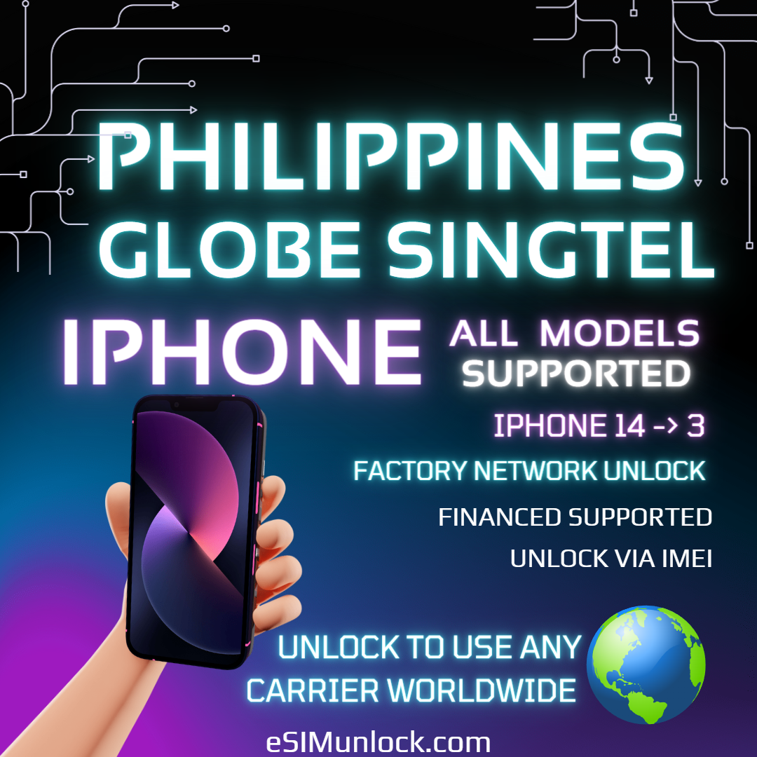 Philippines Globe SingTel iPhone Network SIM Unlock - All iPhone Models Supported