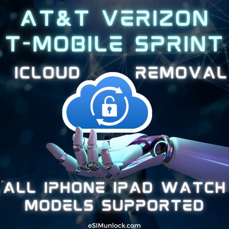 iCloud Unlock Activation Lock Removal iPHONE iPAD WATCH ALL MODELS ( AT&amp;T / T-MOBILE / VERIZON / SPRINT / USA *ONLY* )