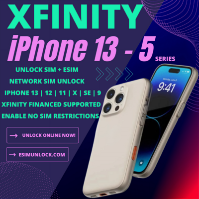 Xfinity iPhone 13 | 12 | 11 | X | SE Network SIM Unlock