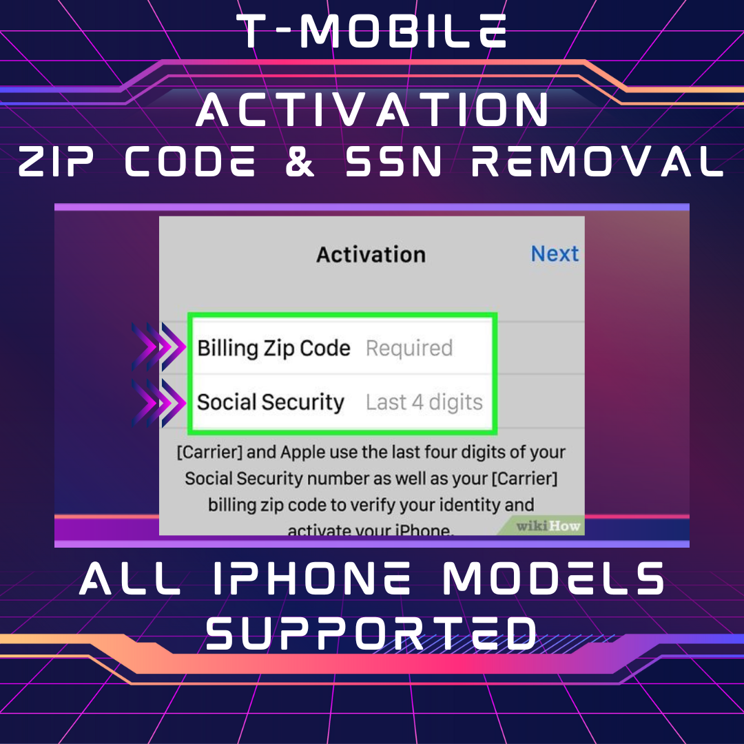 Zip Code &amp; SSN Activation Lock Removal T-Mobile