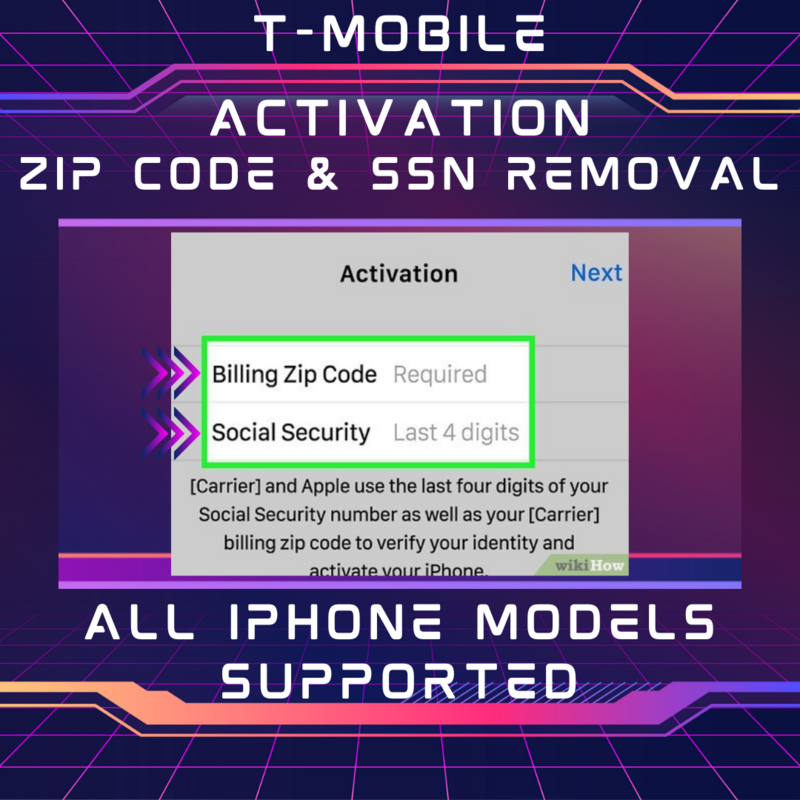 Zip Code &amp; SSN Activation Lock Removal T-Mobile
