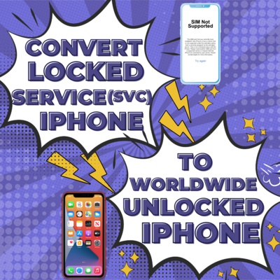 Service SVC iPhone Network eSIM Unlock