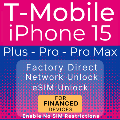 T-Mobile iPhone 15 Series Network eSIM Unlock