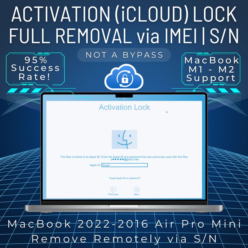 MacBook iCloud Removal 2020 &amp; Newer