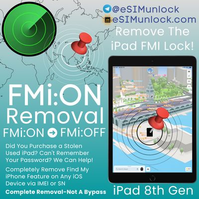 iPad Air 2 FMI Removal FMI:ON -> FMI:OFF via SN INSTANT