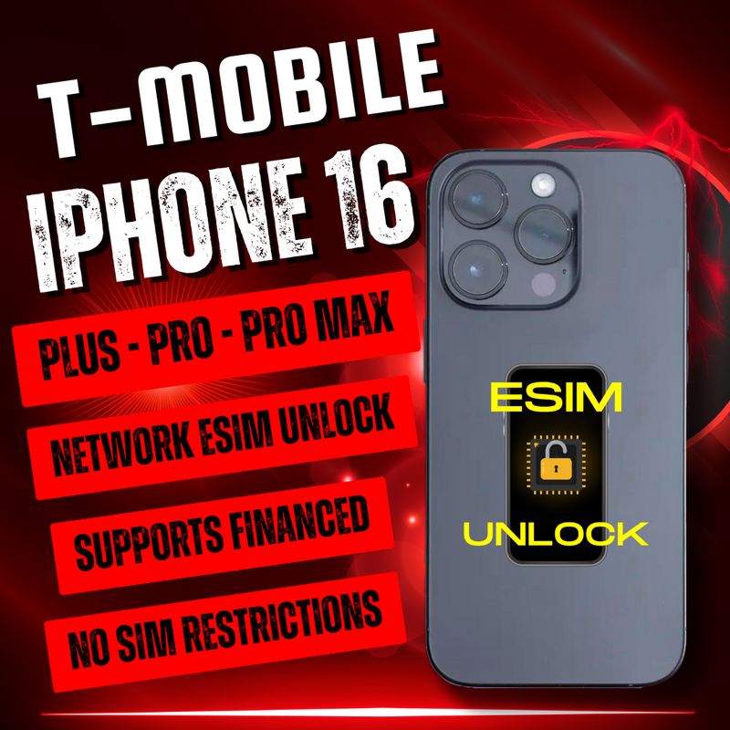 T-Mobile iPhone 16 Series Network eSIM Unlock