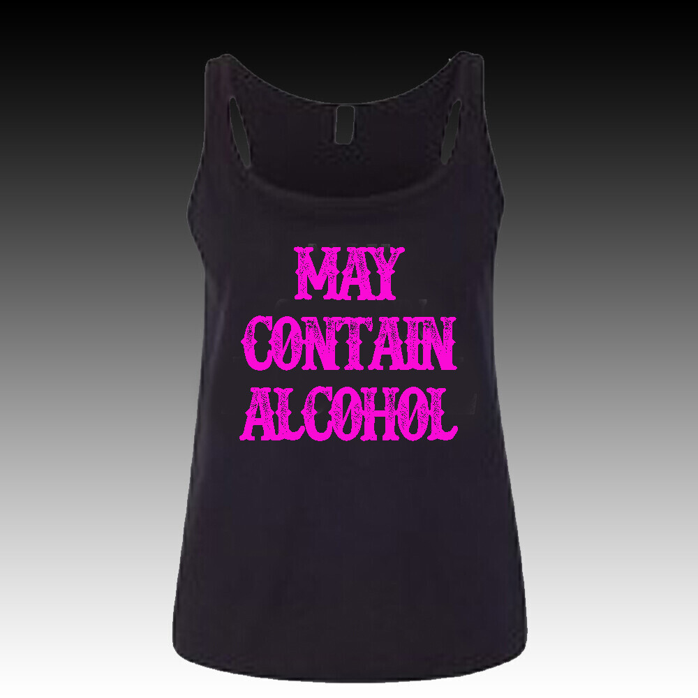 May Contain Alcohol Shirt Women&#39;s black/pink