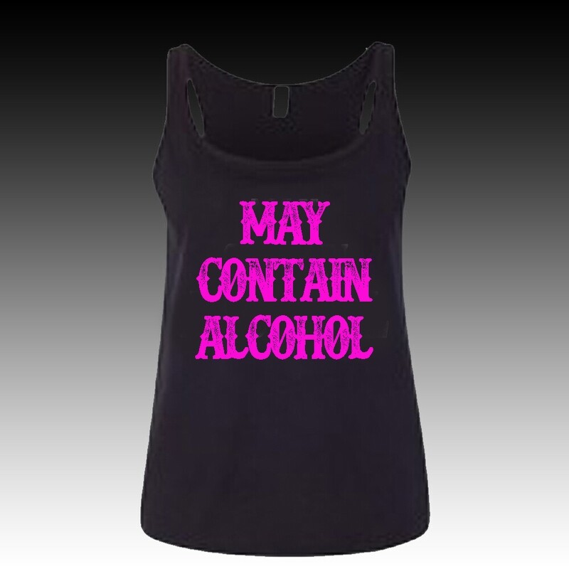 May Contain Alcohol Shirt Women's black/pink