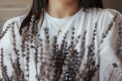 Fe collar (Enchape de oro) 45cm.